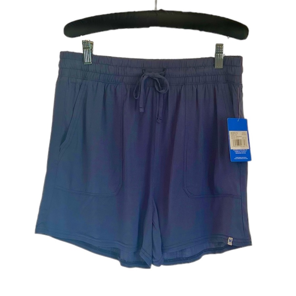 NWT Hurley Vintage Indigo Blue Women's Casual Shorts Workout Activewear Size M